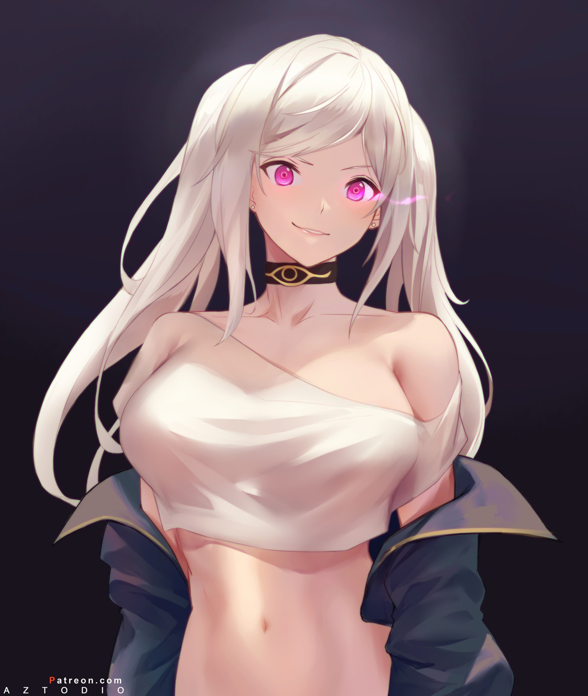 azto_dio daraen fire_emblem fire_emblem_kakusei no_bra open_shirt robin_(fire_emblem)