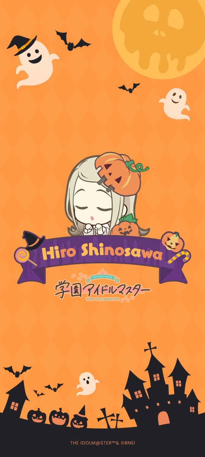 bandai_namco chibi gakuen_idolm@ster halloween shinosawa_hiro tagme the_idolm@ster