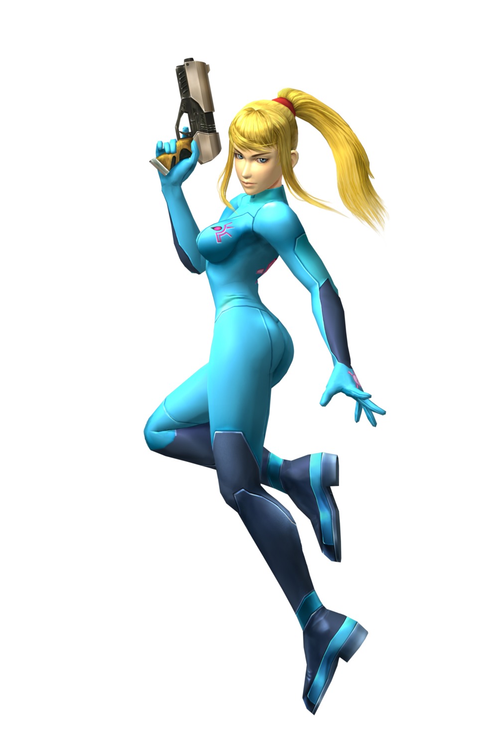 bodysuit cg gun metroid nintendo samus_aran