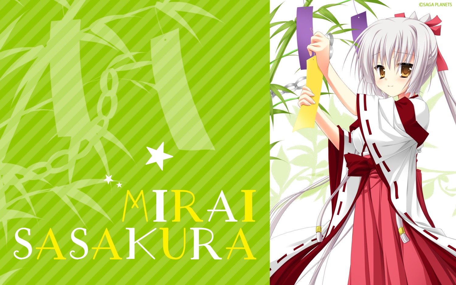 arisue_tsukasa karumaruka_circle miko saga_planets sasakura_mirai wallpaper