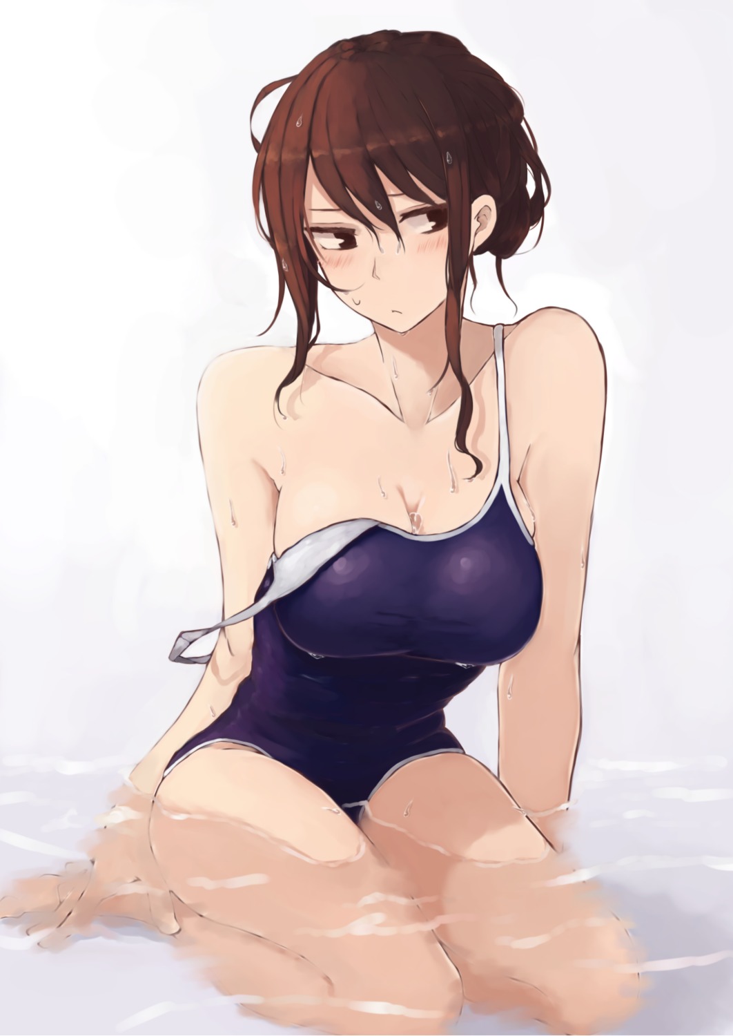 cleavage rutchifu_(31_pacers) swimsuits wet