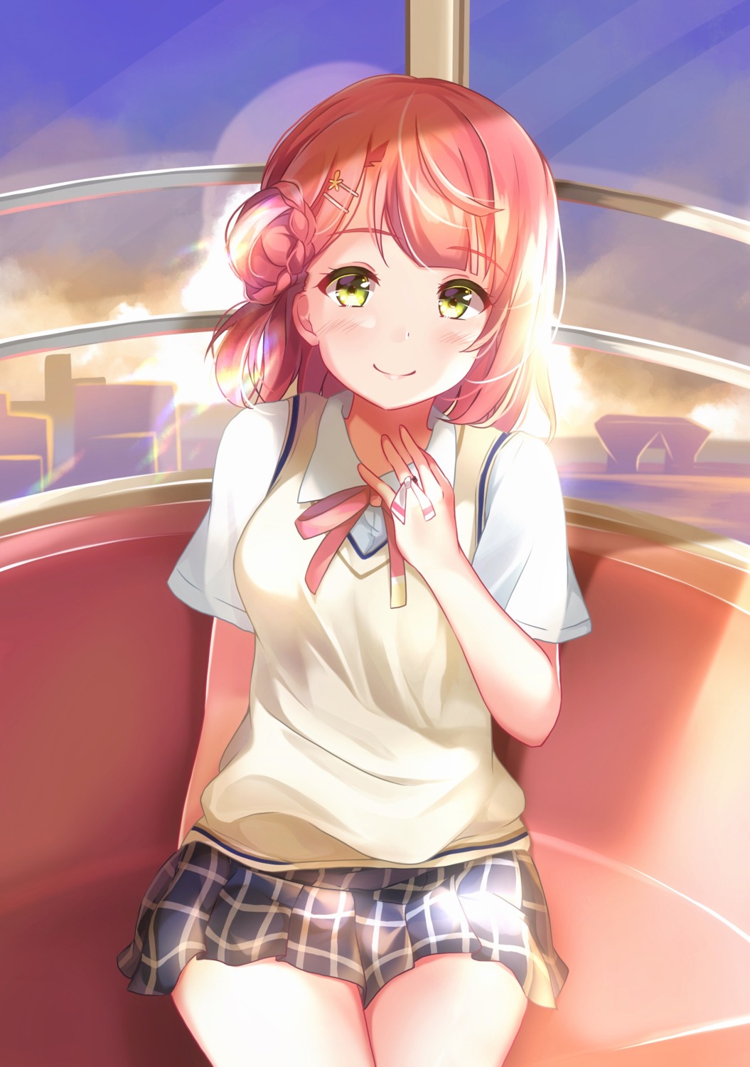 depe love_live!_nijigasaki_high_school_idol_club seifuku sweater uehara_ayumu