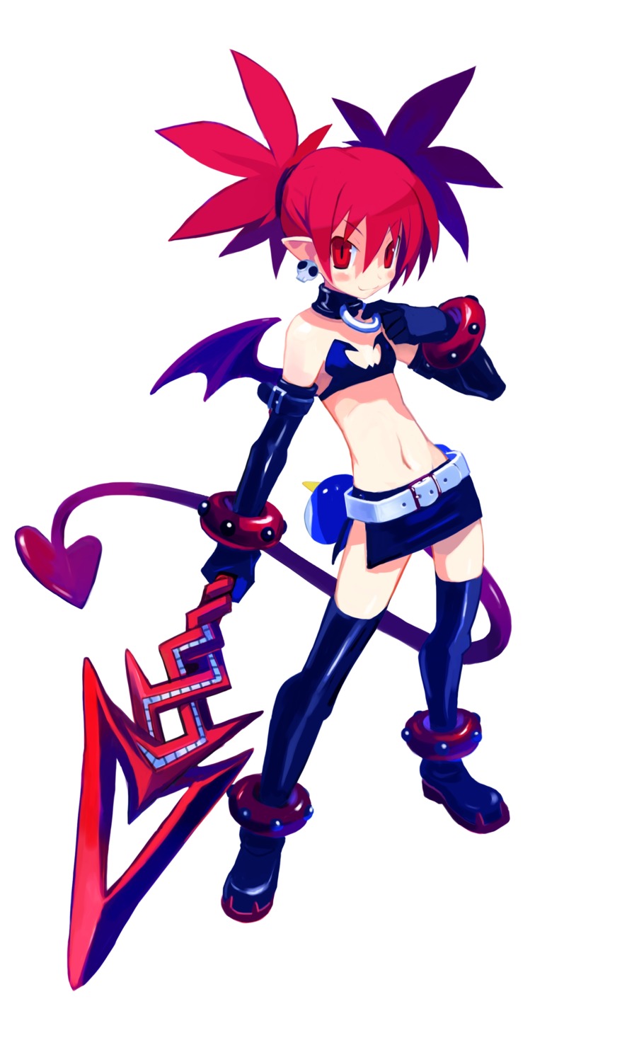 disgaea disgaea_2 etna harada_takehito pointy_ears tail thighhighs wings