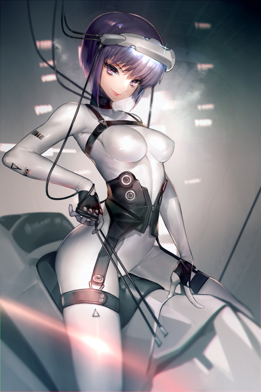 bodysuit erect_nipples ghost_in_the_shell hitowa kusanagi_motoko