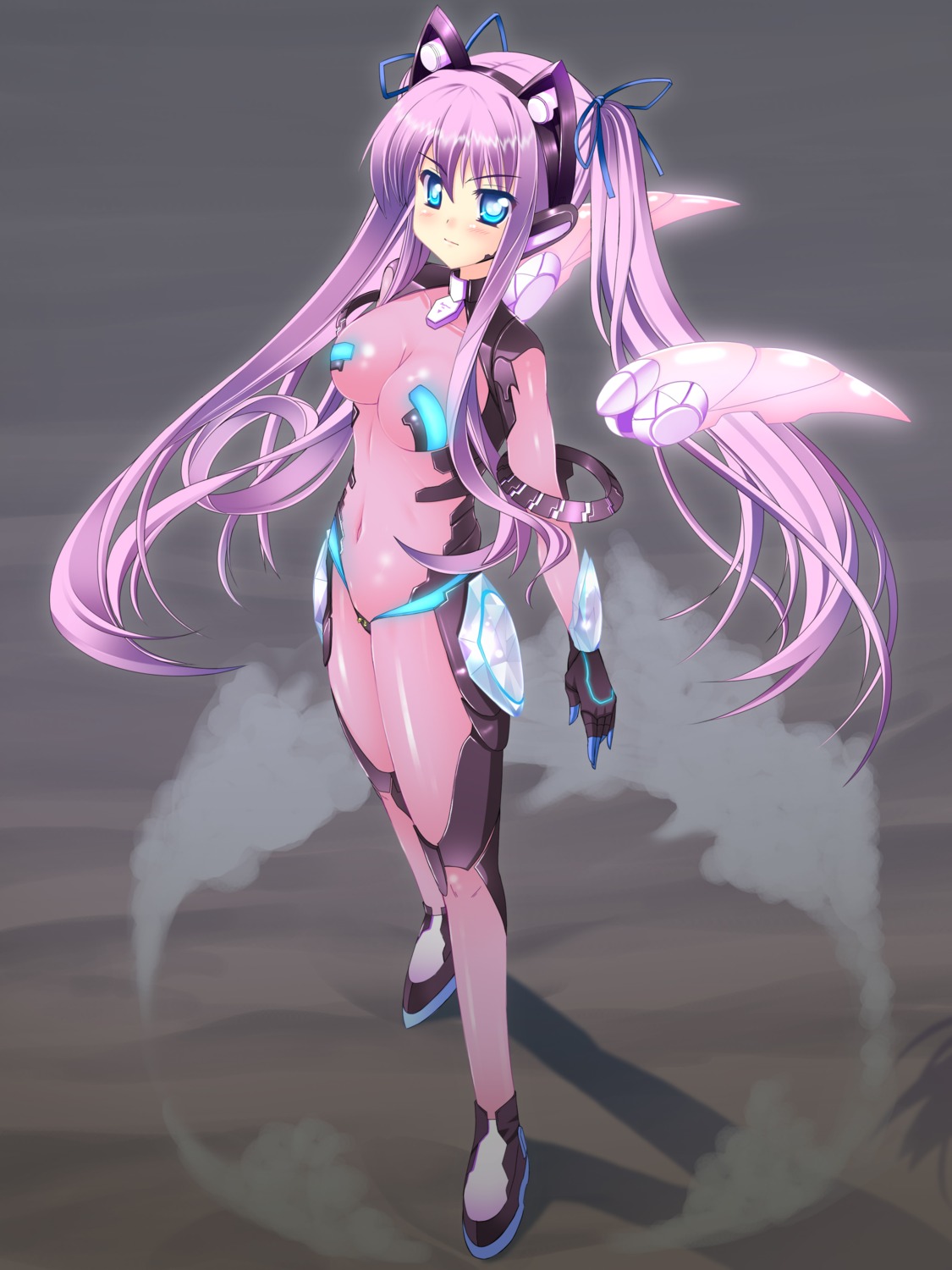 animal_ears bodysuit mecha_musume natsumiya_yuzu nekomimi