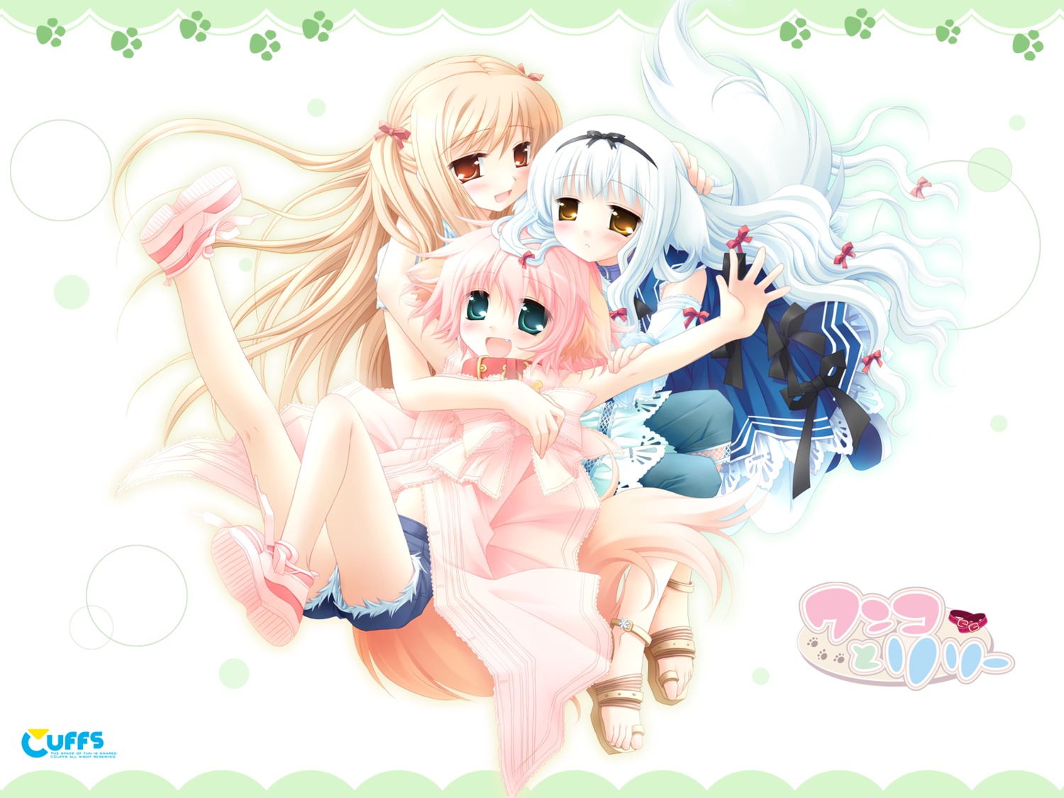 animal_ears cuffs dress lily_(w&l) lolita_fashion sakurazawa_izumi tail touko wallpaper wanko wanko_to_lily