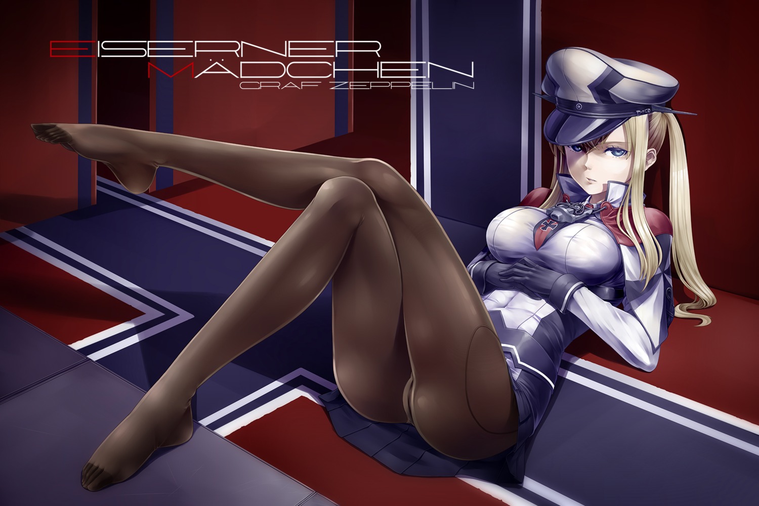 feet graf_zeppelin_(kancolle) kantai_collection pantsu pantyhose seihou uniform