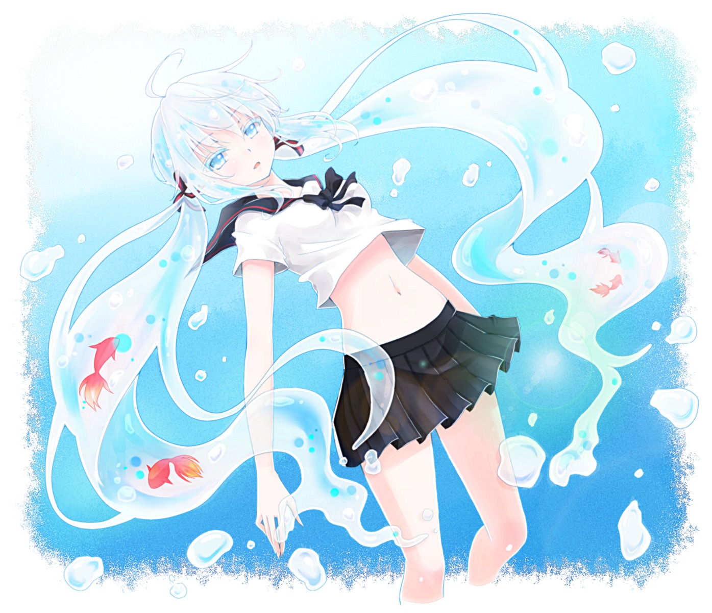 aoi_(artist) bottle_miku hatsune_miku seifuku vocaloid