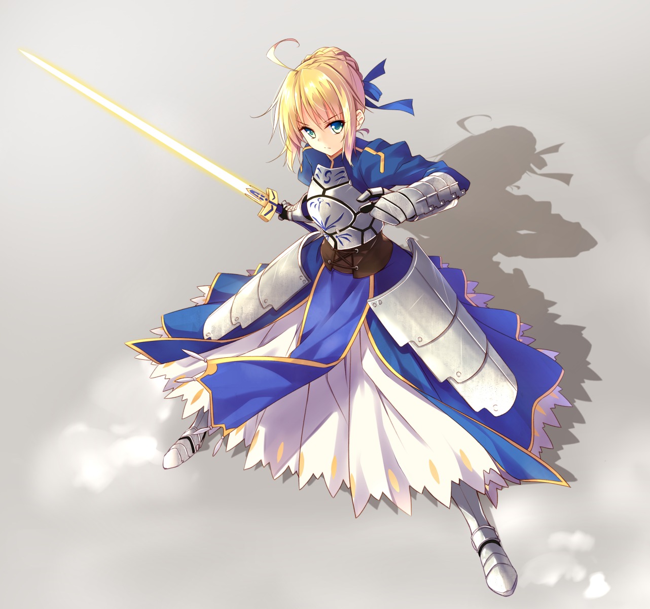 armor dress fate/stay_night hayakawa_harui saber sword