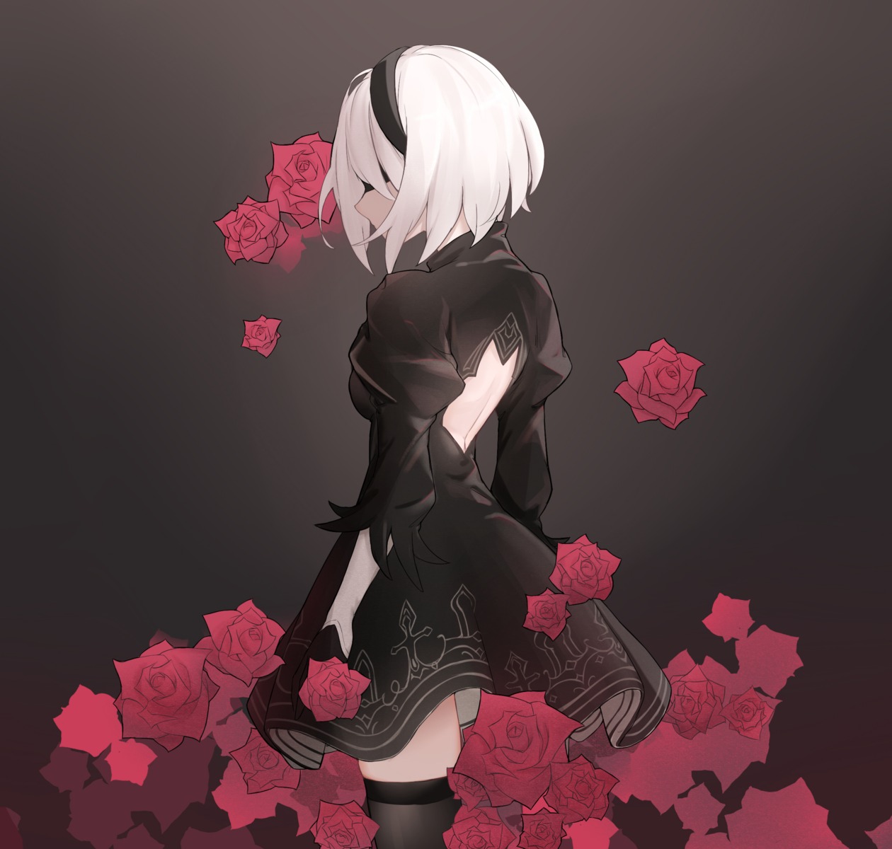 a479098236 dress nier nier_automata thighhighs yorha_no.2_type_b