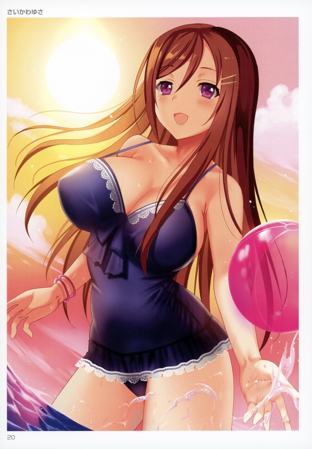 cleavage saikawa_yusa swimsuits toranoana wet