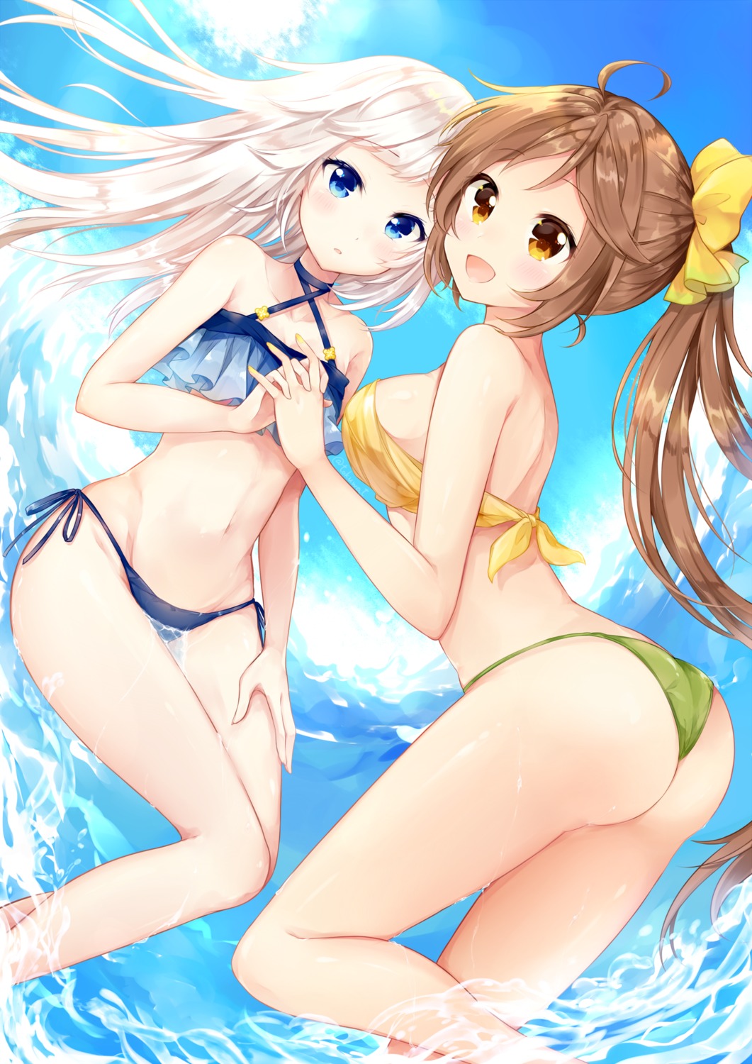 ass bikini fukunoki_tokuwa swimsuits wet