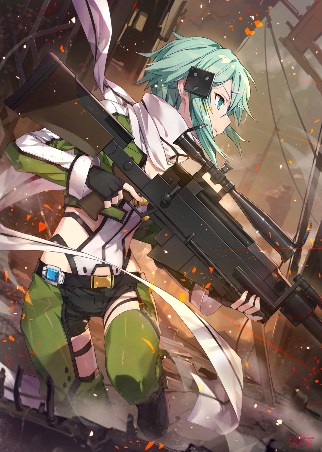 gabiran gun sinon sword_art_online