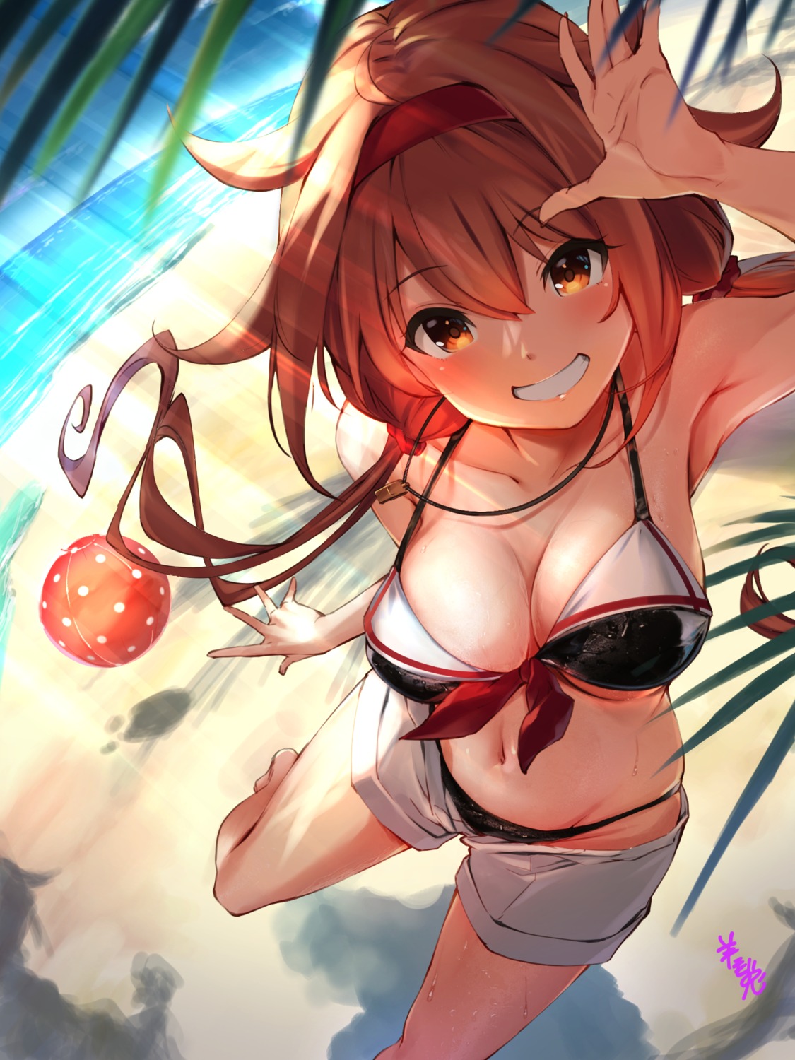 bikini kantai_collection shiratsuyu_(kancolle) swimsuits youmou_usagi