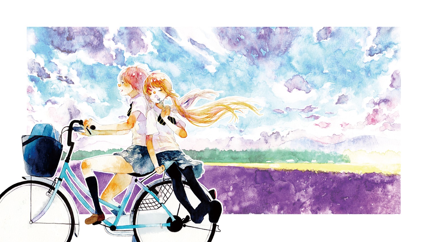 moekon pantyhose seifuku watercolor yuri