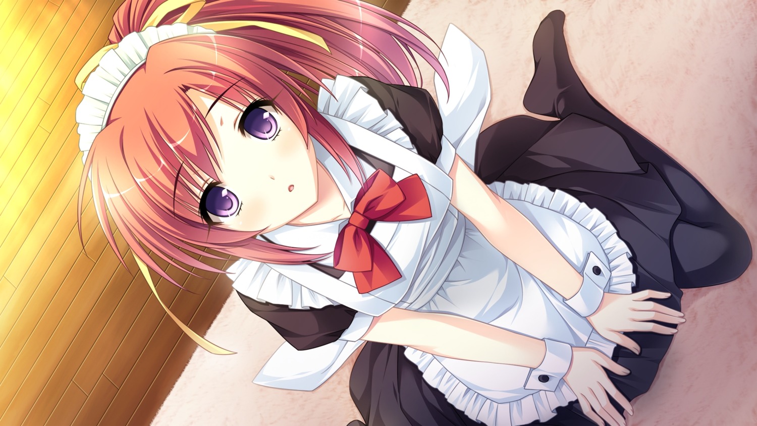 game_cg katakura_saki maid mote_sugite_shuraba_na_ore pantyhose praline sayori