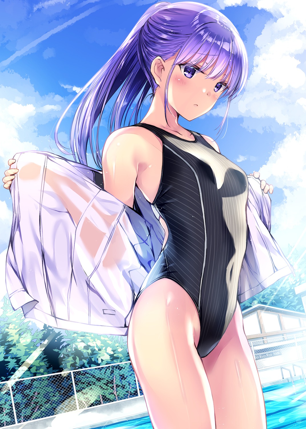 kobayashi_chisato see_through swimsuits undressing
