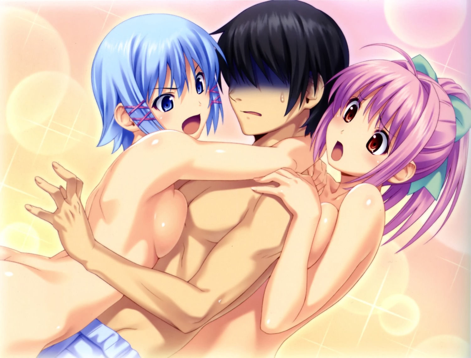 himuro_rikka hinata_hanabi koutaro naked tropical_kiss