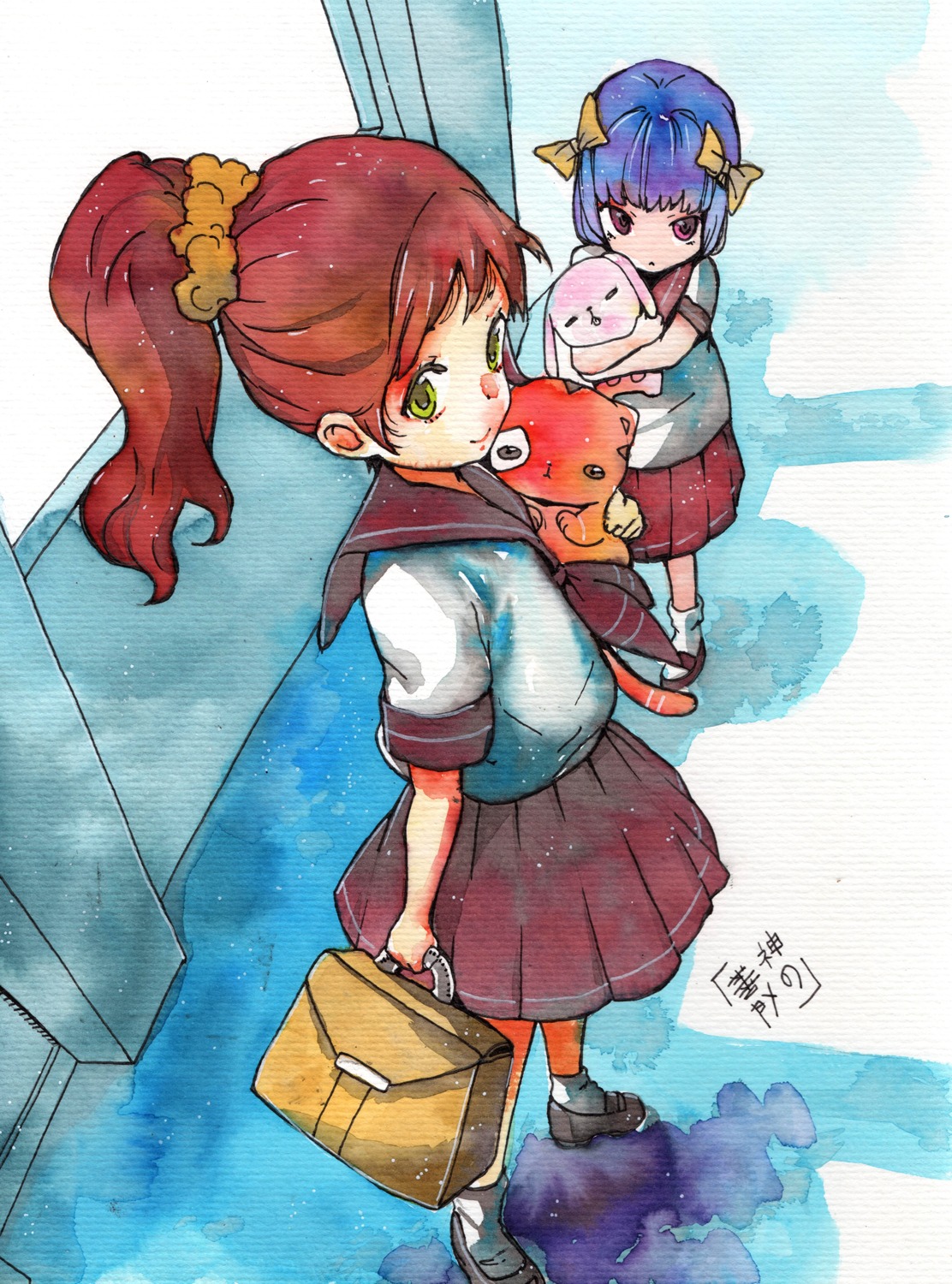 eudetenis seifuku watercolor