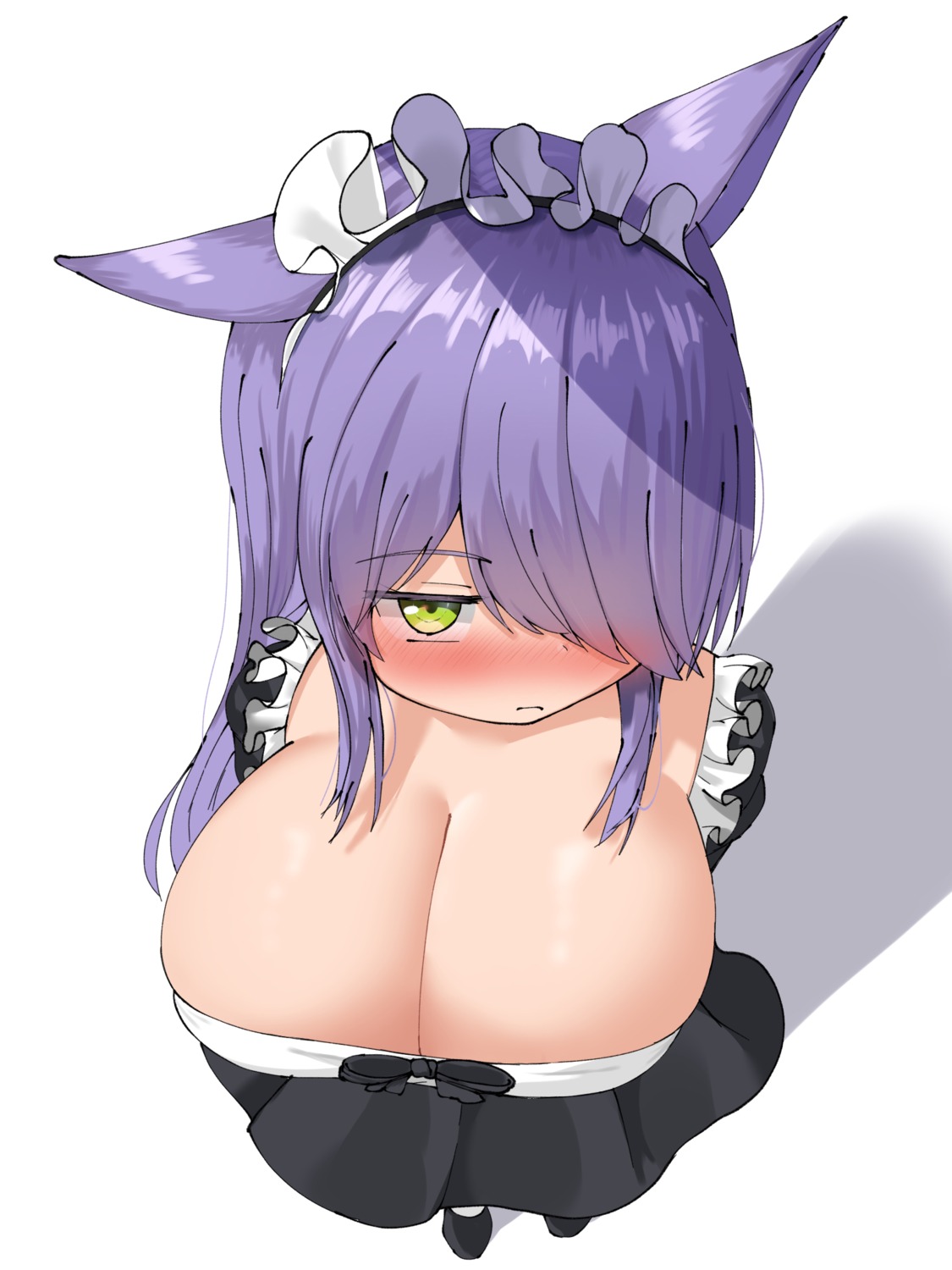 animal_ears maid narodenden no_bra