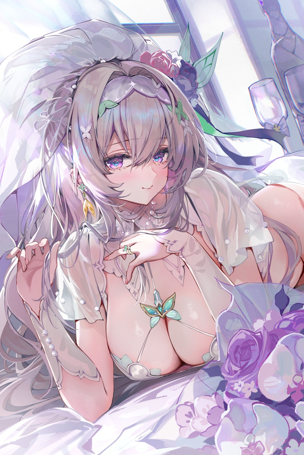 akizero1510 bottomless firefly honkai:_star_rail no_bra see_through