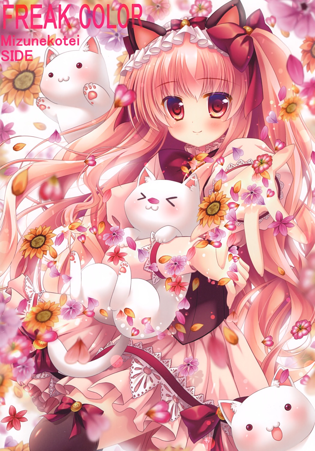 animal_ears dress neko nekomimi tagme thighhighs