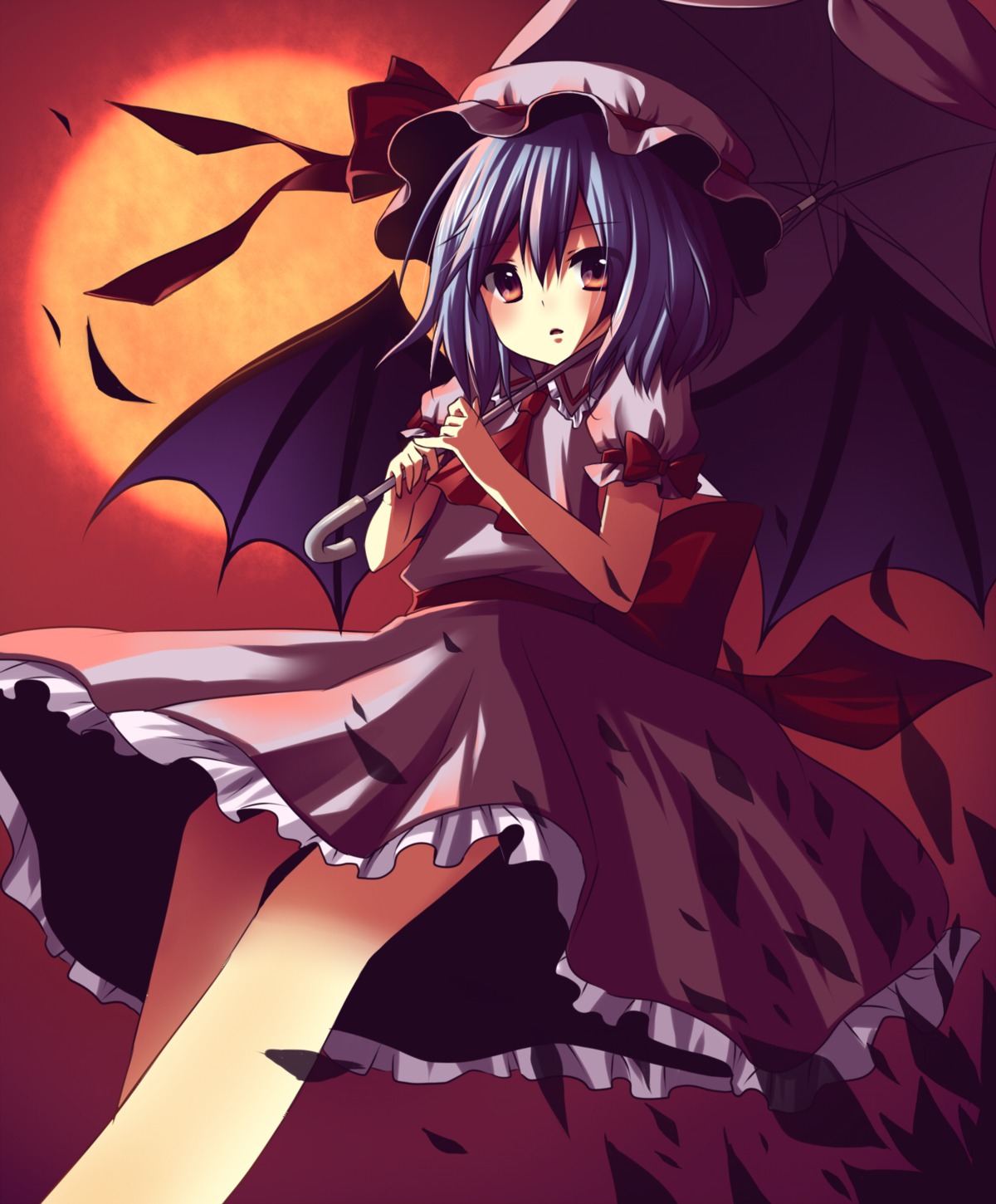 amene_kurumi remilia_scarlet touhou wings