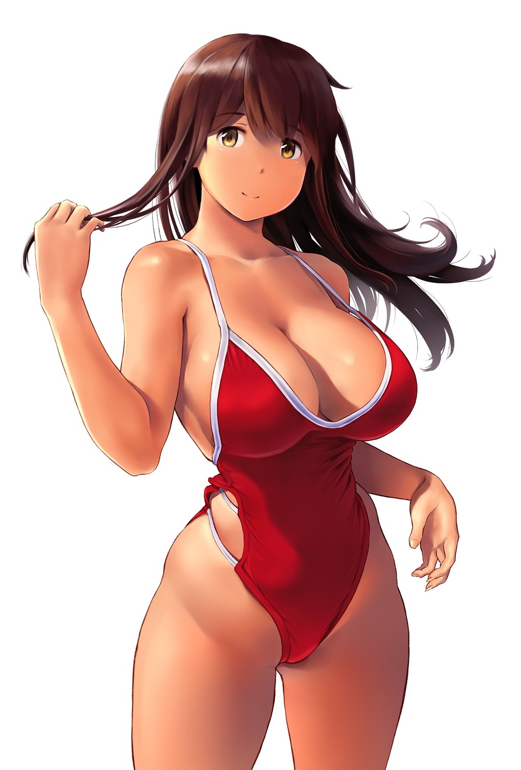 akagi_(kancolle) kantai_collection swimsuits wa_(genryusui)