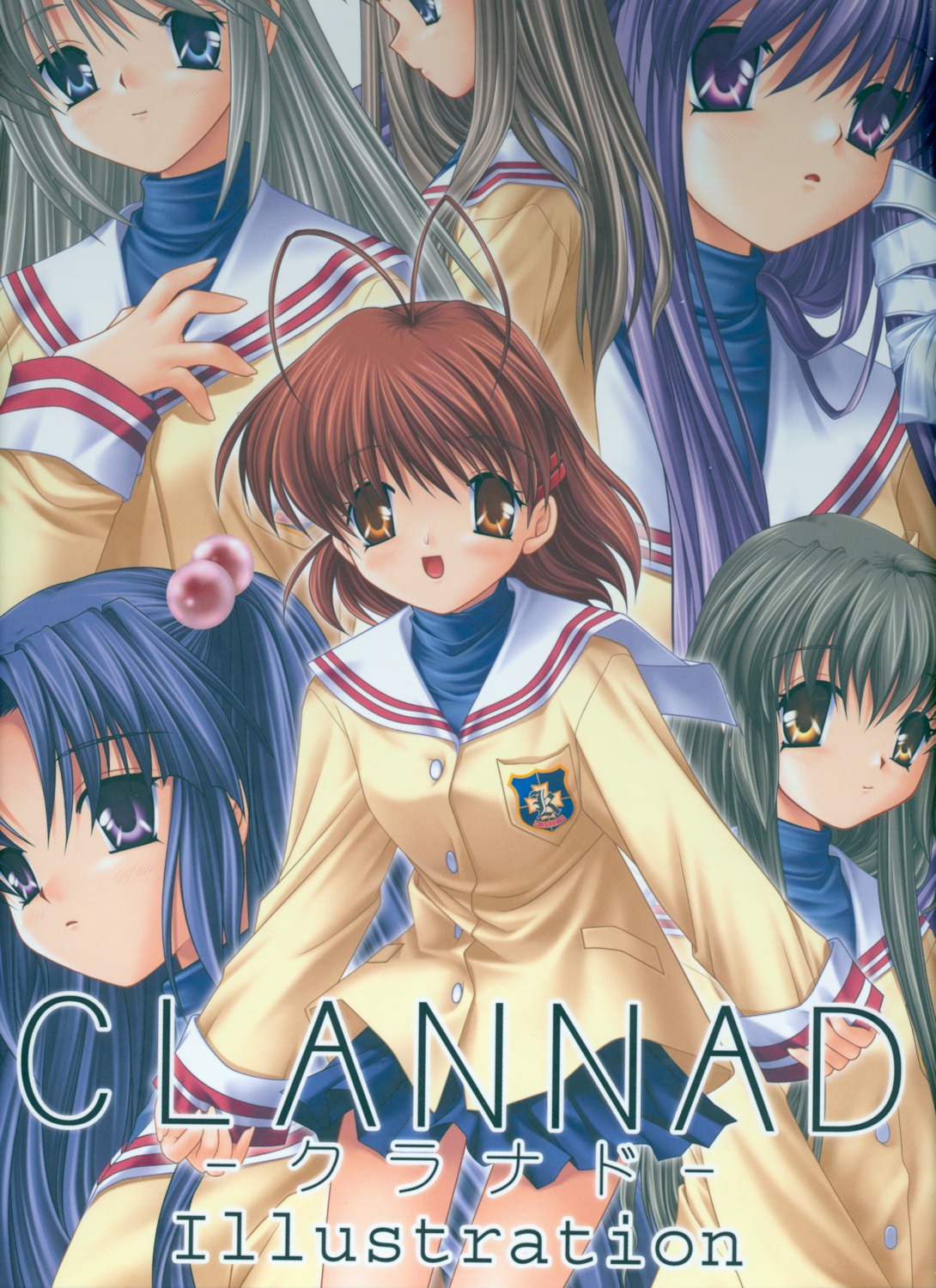 clannad fujibayashi_kyou furukawa_nagisa hinoue_itaru ibuki_fuuko ichinose_kotomi key miyazawa_yukine sakagami_tomoyo seifuku