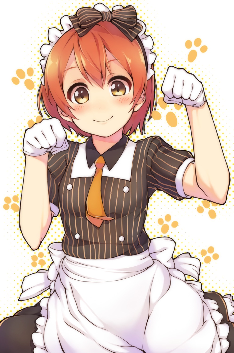 hoshizora_rin love_live! maid ytk_(yutta-p)