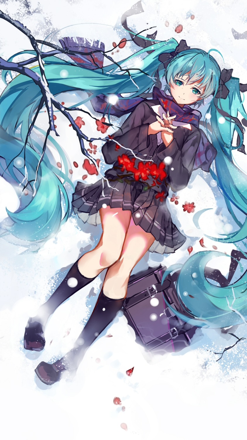 baisi_shaonian hatsune_miku seifuku vocaloid