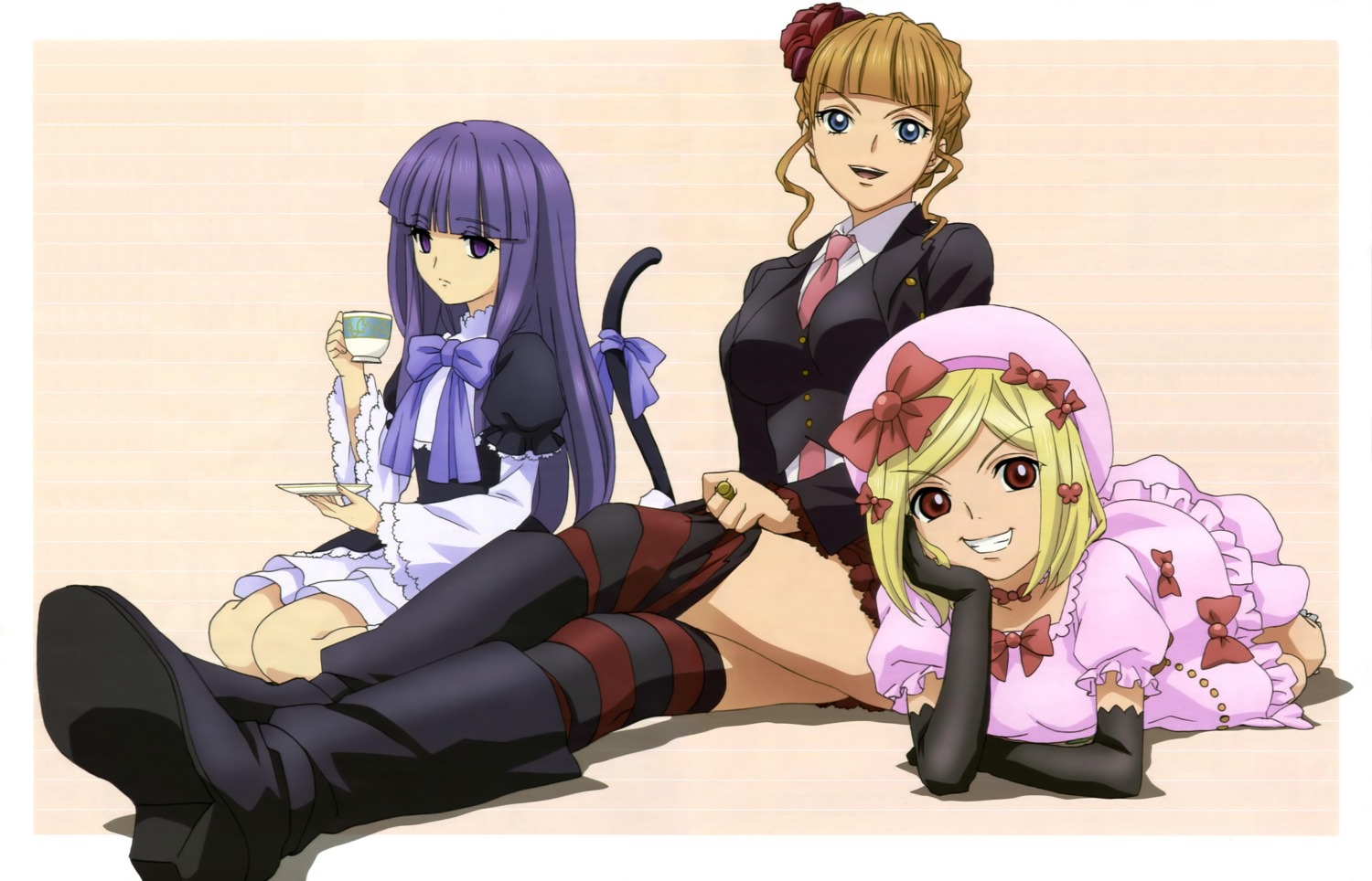 beatrice detexted frederica_bernkastel kikuchi_youko lambdadelta lolita_fashion tail thighhighs umineko_no_naku_koro_ni