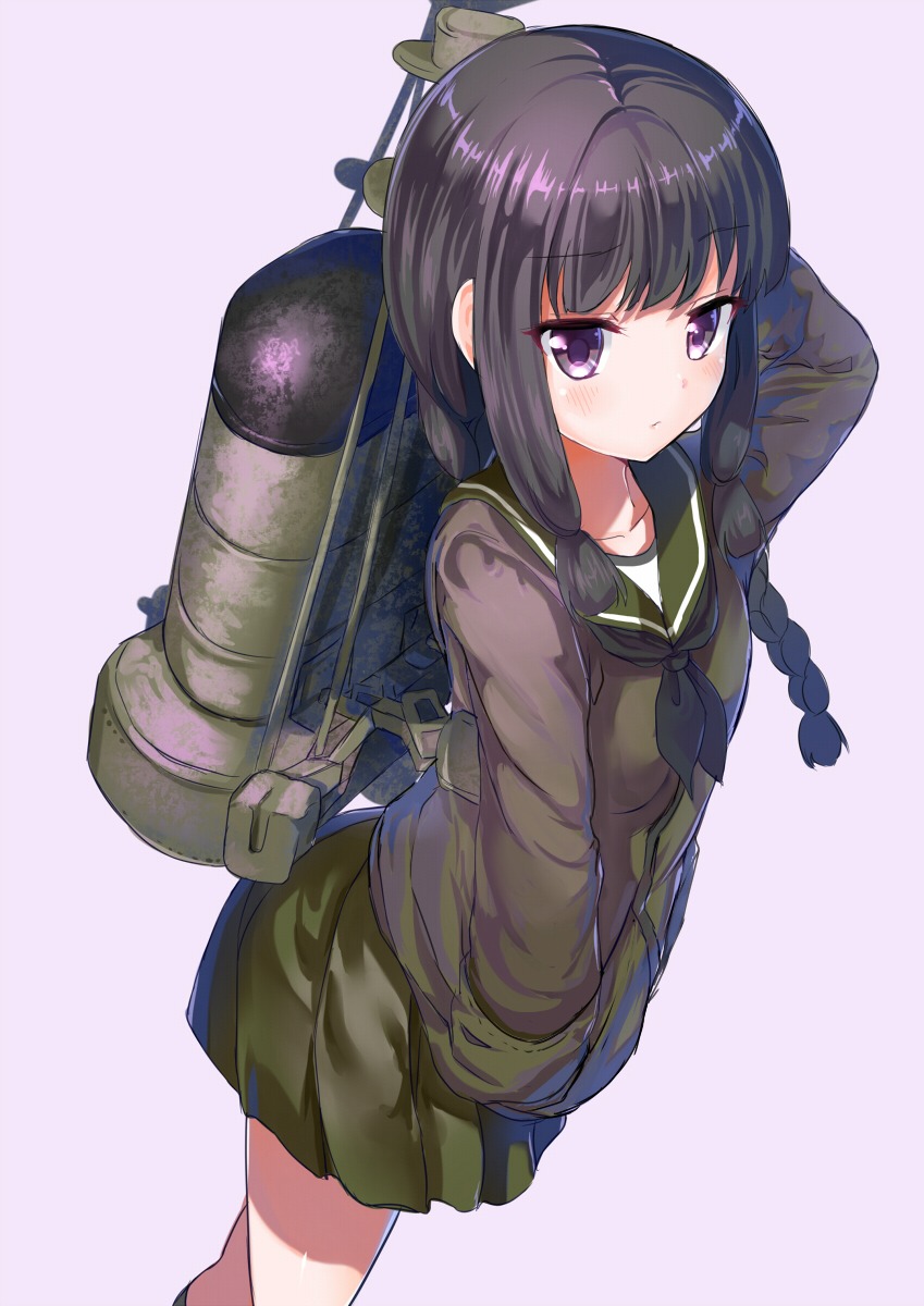 arudehido kantai_collection kitakami_(kancolle) seifuku