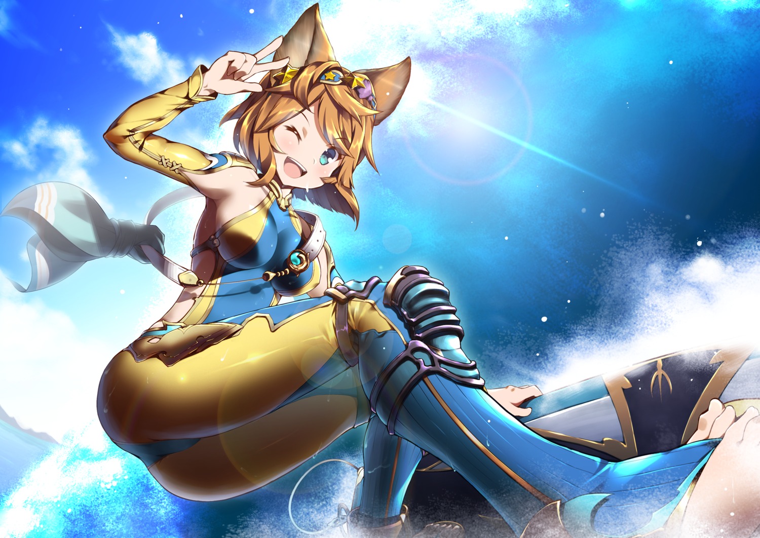 animal_ears bodysuit granblue_fantasy hoppege kairana