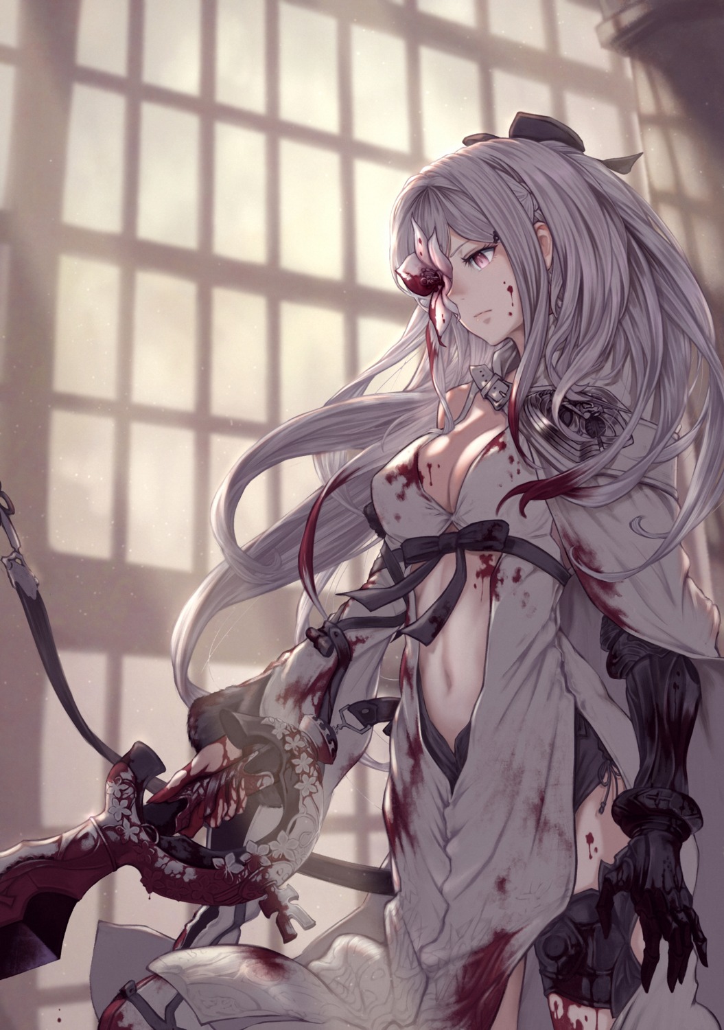 blood cleavage drakengard sword yasu_(segawahiroyasu) zero_(drakengard)