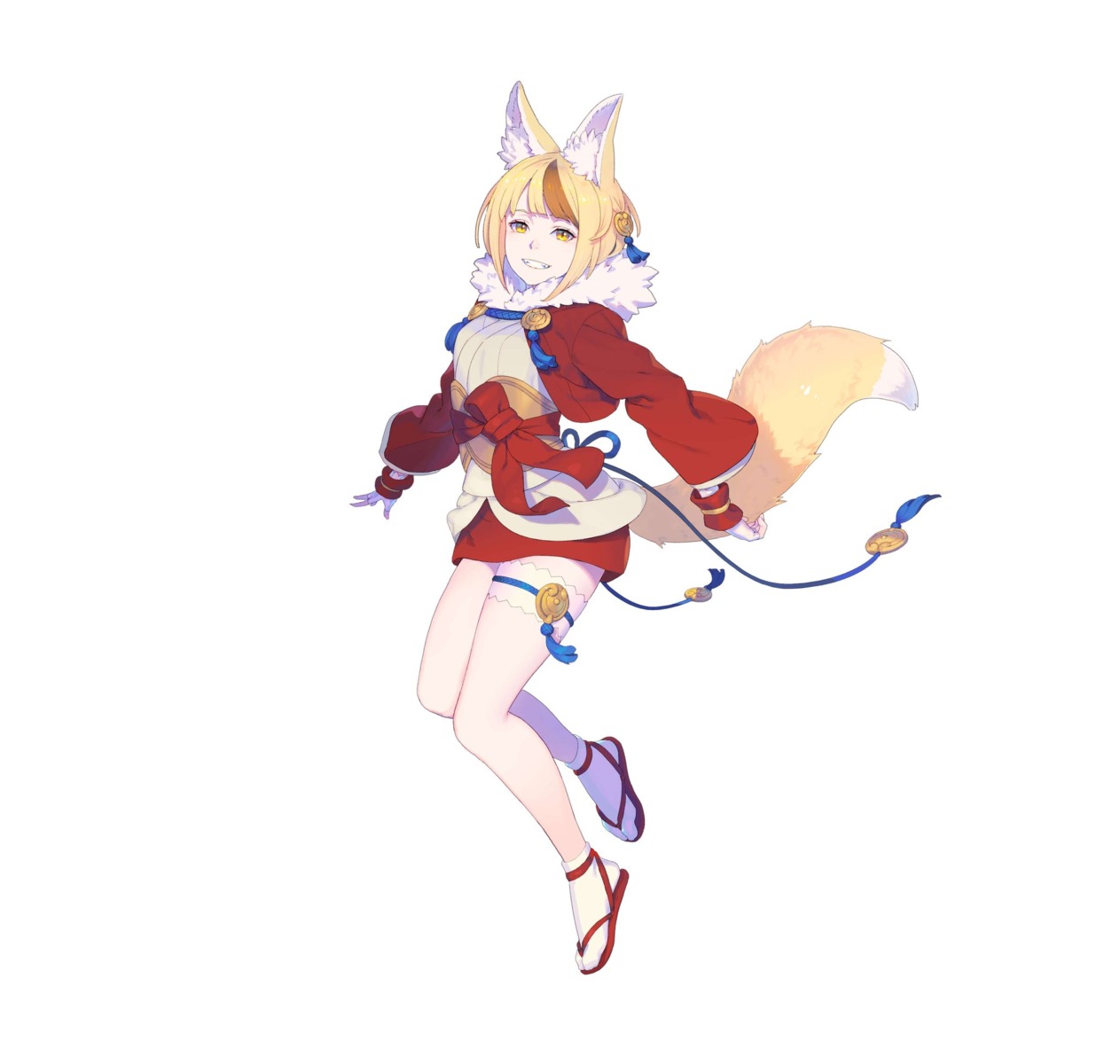 animal_ears enkyo_yuuichirou fire_emblem fire_emblem_heroes fire_emblem_if garter kitsune nintendo selkie tail