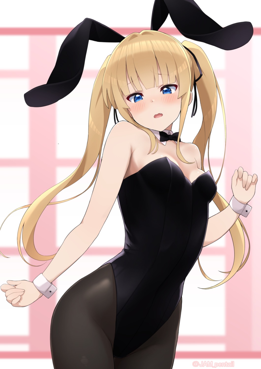 animal_ears bunny_ears bunny_girl jampen no_bra pantyhose saenai_heroine_no_sodatekata sawamura_spencer_eriri