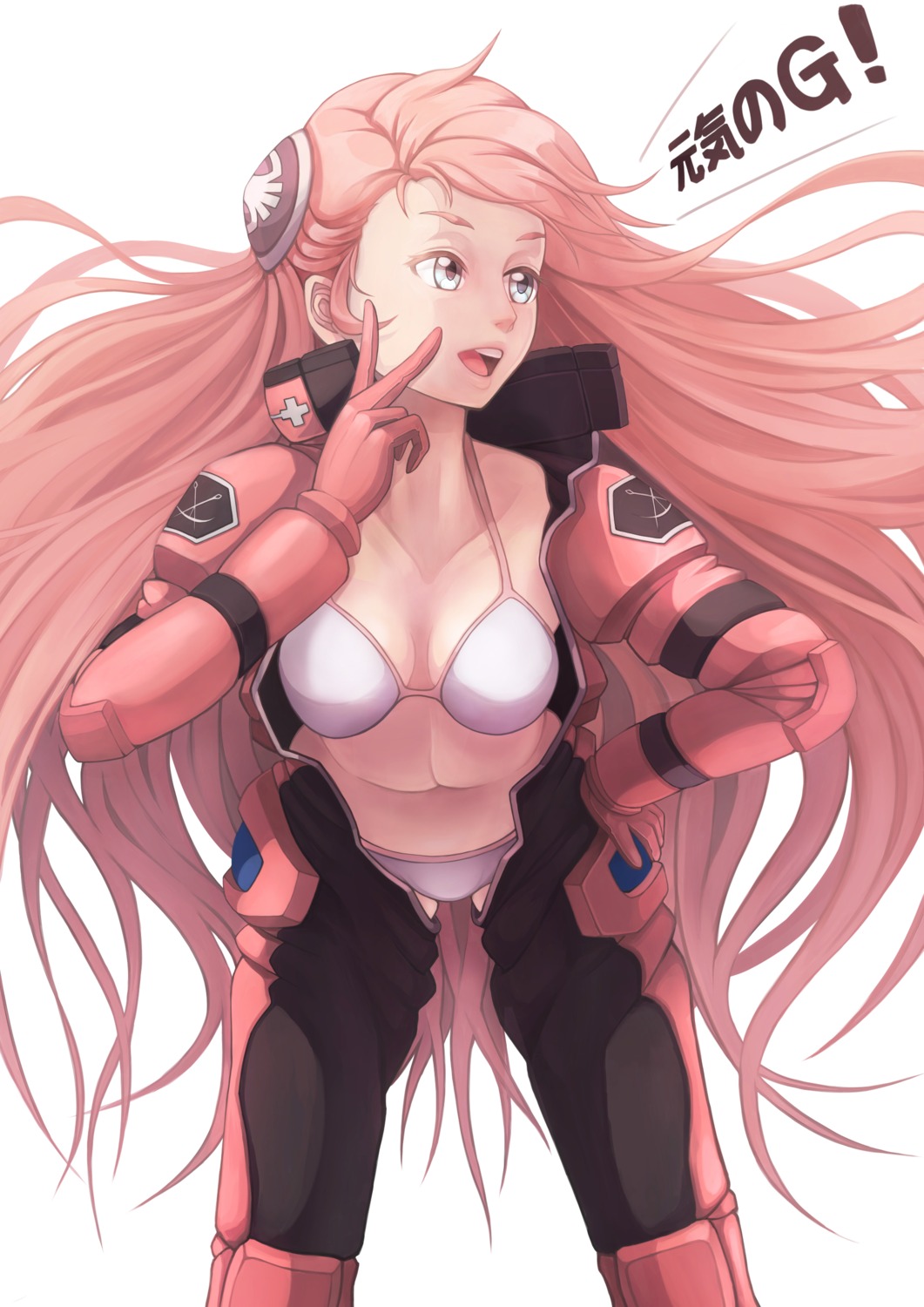 aida_rayhunton bikini bodysuit cleavage gundam gundam_reconguista_in_g minus_ion open_shirt swimsuits