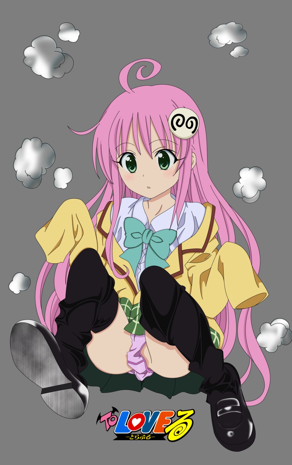 lala_satalin_deviluke pantsu seifuku to_love_ru transparent_png vector_trace