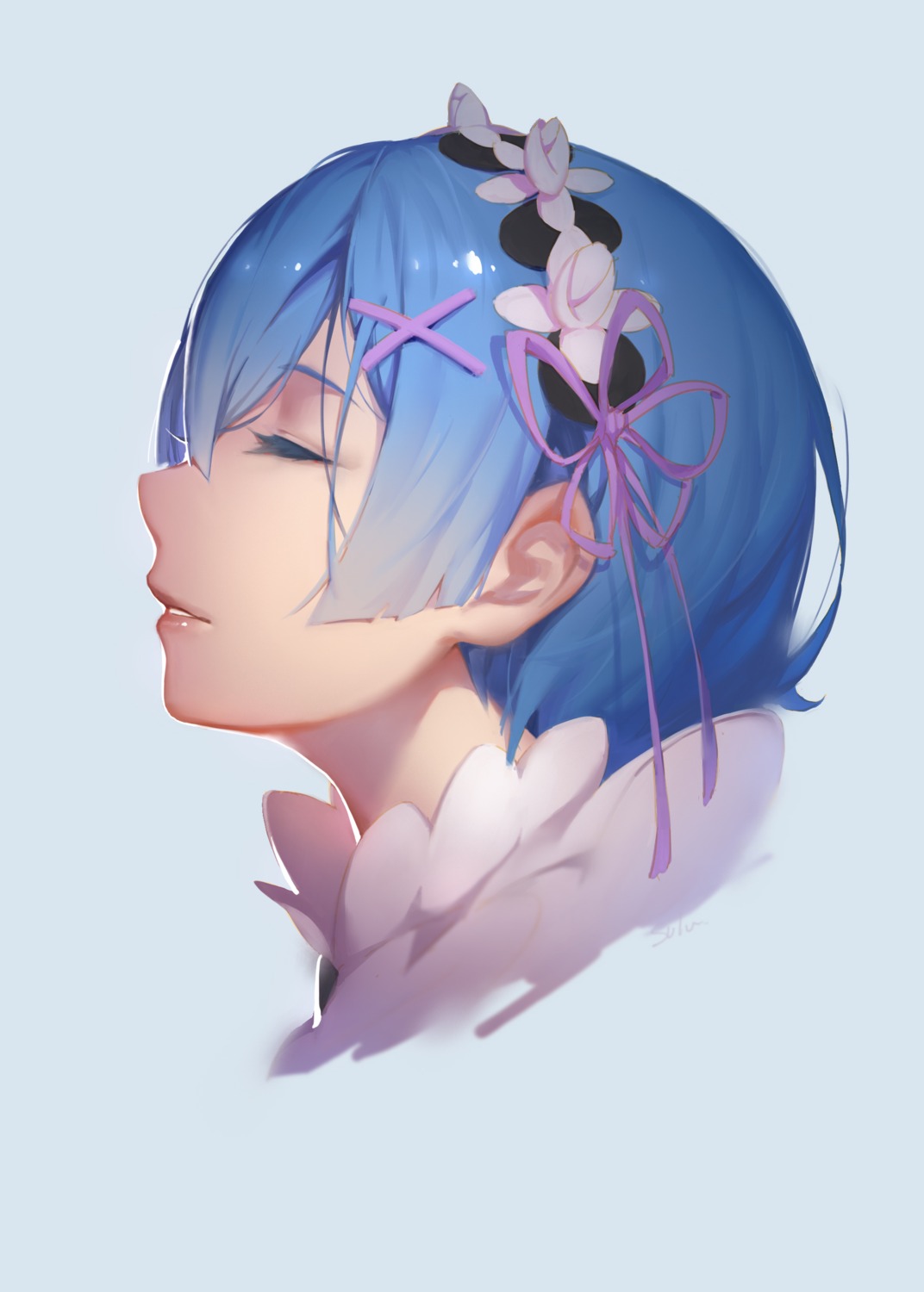 re_zero_kara_hajimeru_isekai_seikatsu rem_(re_zero) sola7764