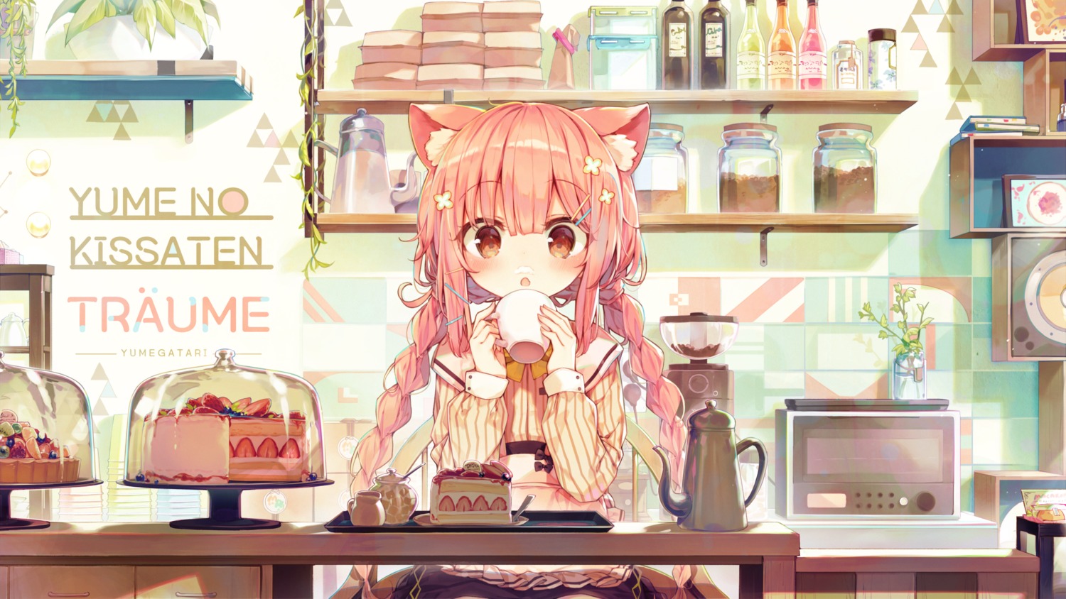 animal_ears nekomimi shnva waitress