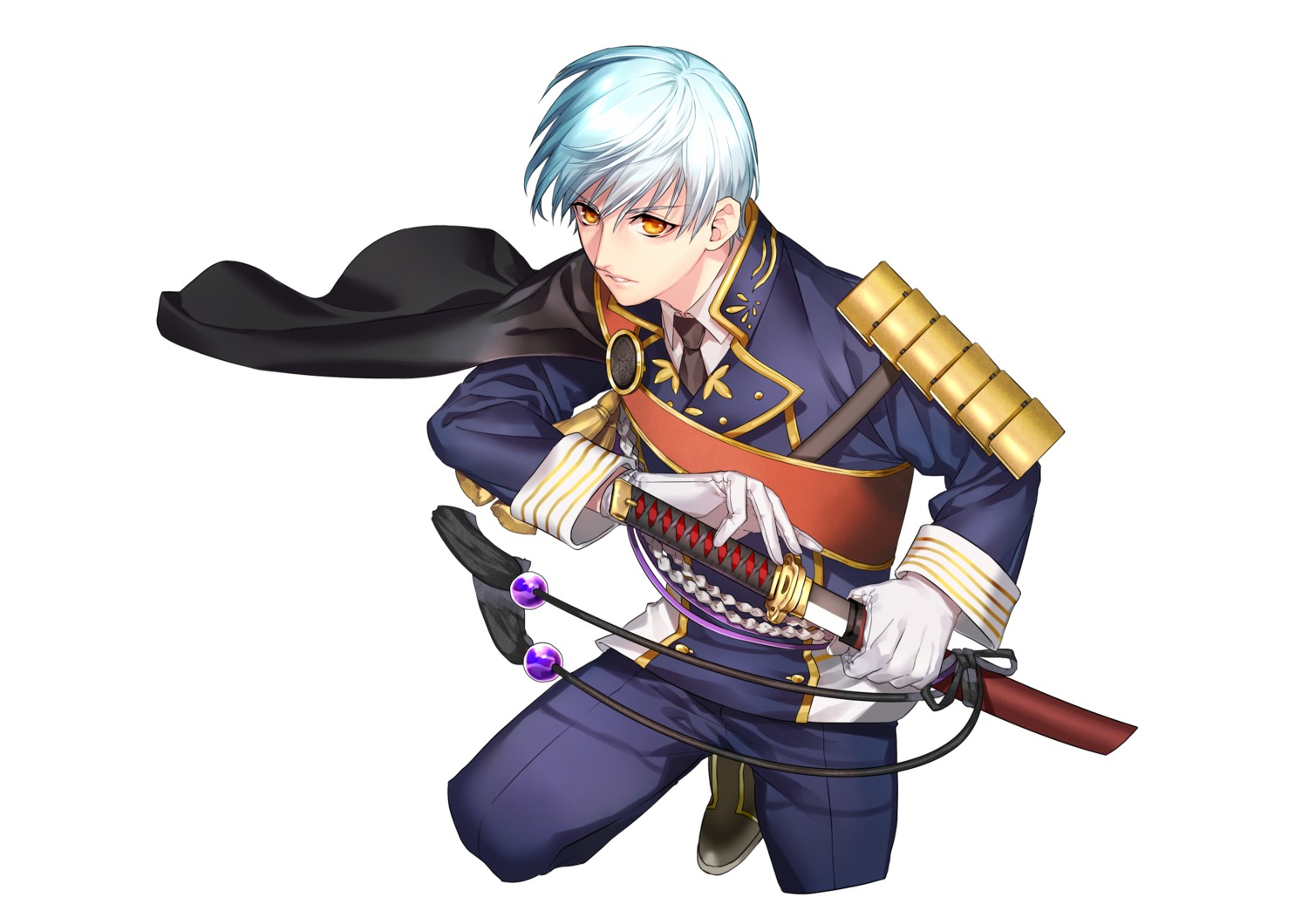 hokora_(n70) ichigo_hitofuri male sword touken_ranbu uniform