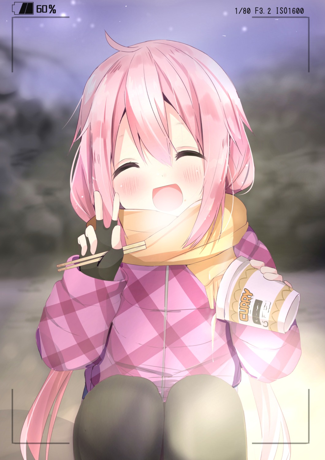 kagamihara_nadeshiko kouda_suzu pantyhose yurucamp