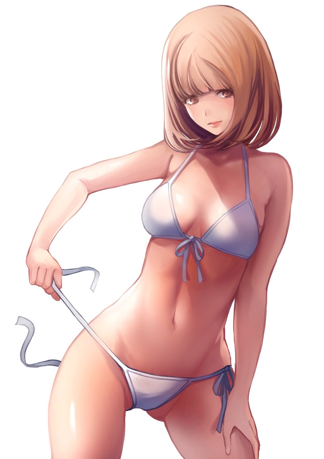 bikini cleavage koh_(minagi_kou) midorikawa_hana prison_school swimsuits undressing