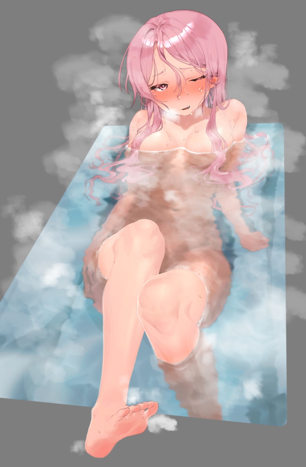 bathing feet naked rubyaano_(ducl323) wet