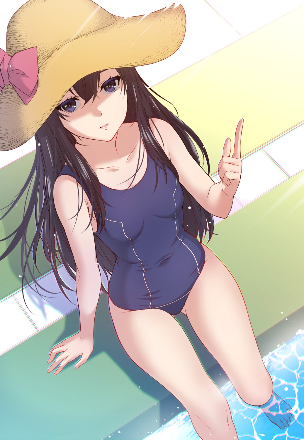 school_swimsuit swimsuits wet zucchini