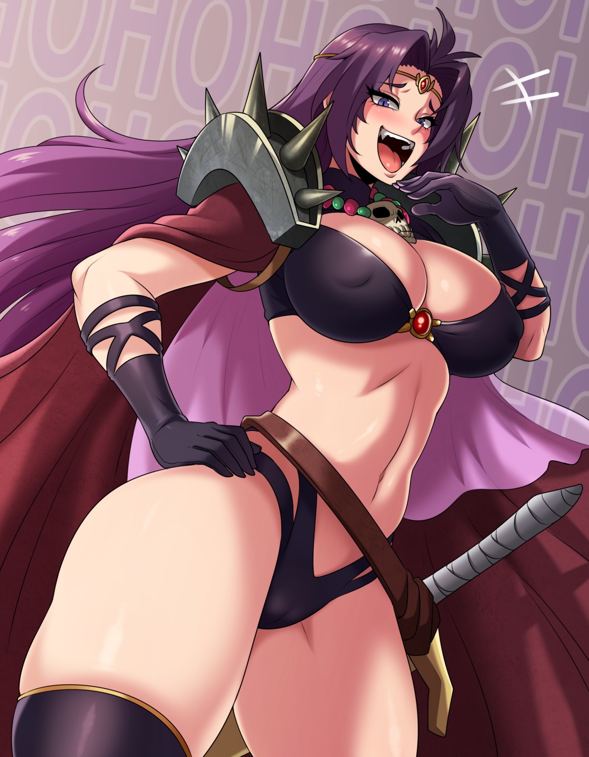 armor bikini cameltoe erect_nipples jmg naga_the_serpent slayers swimsuits sword thighhighs