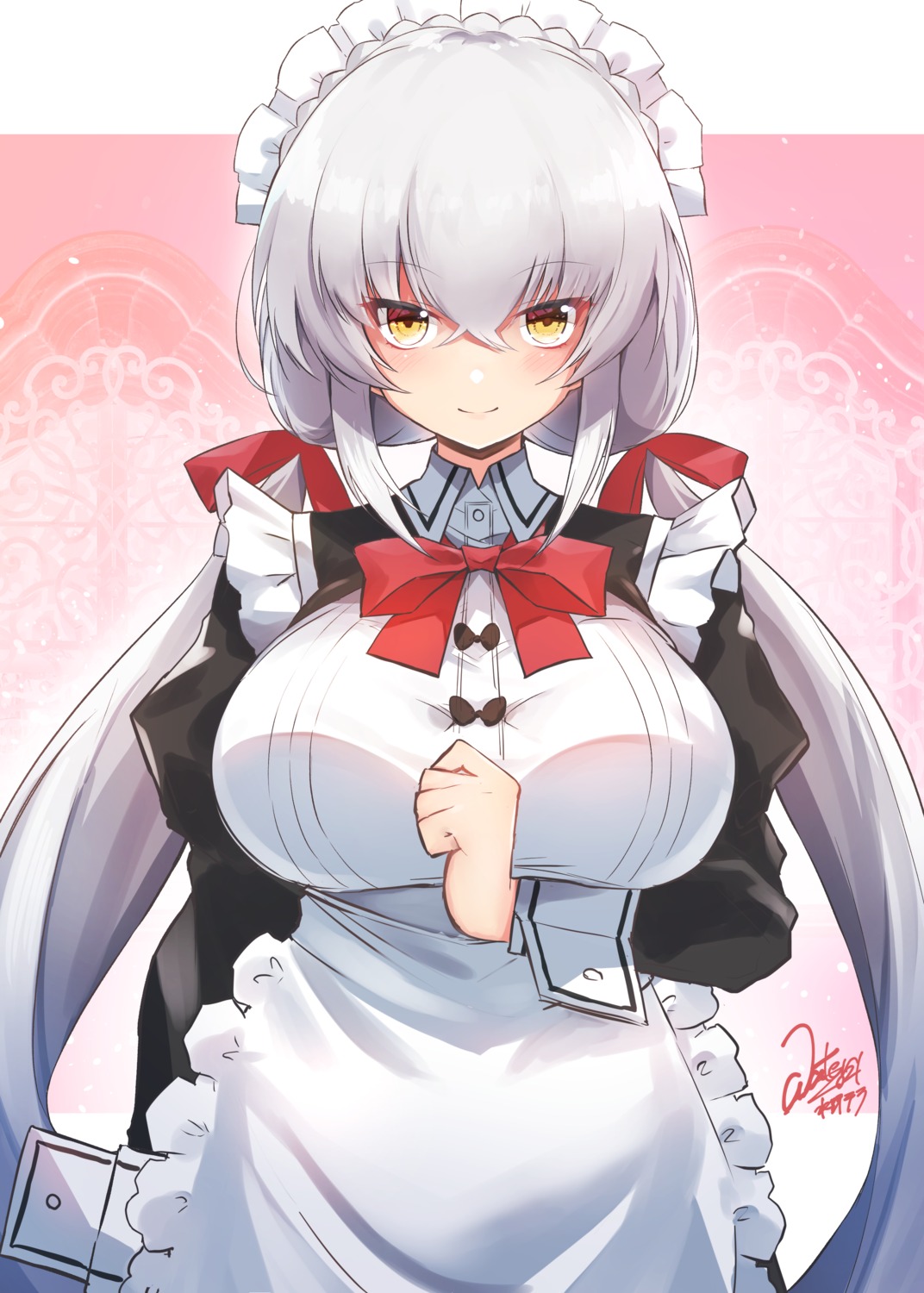 breast_hold maid mizuno_tera