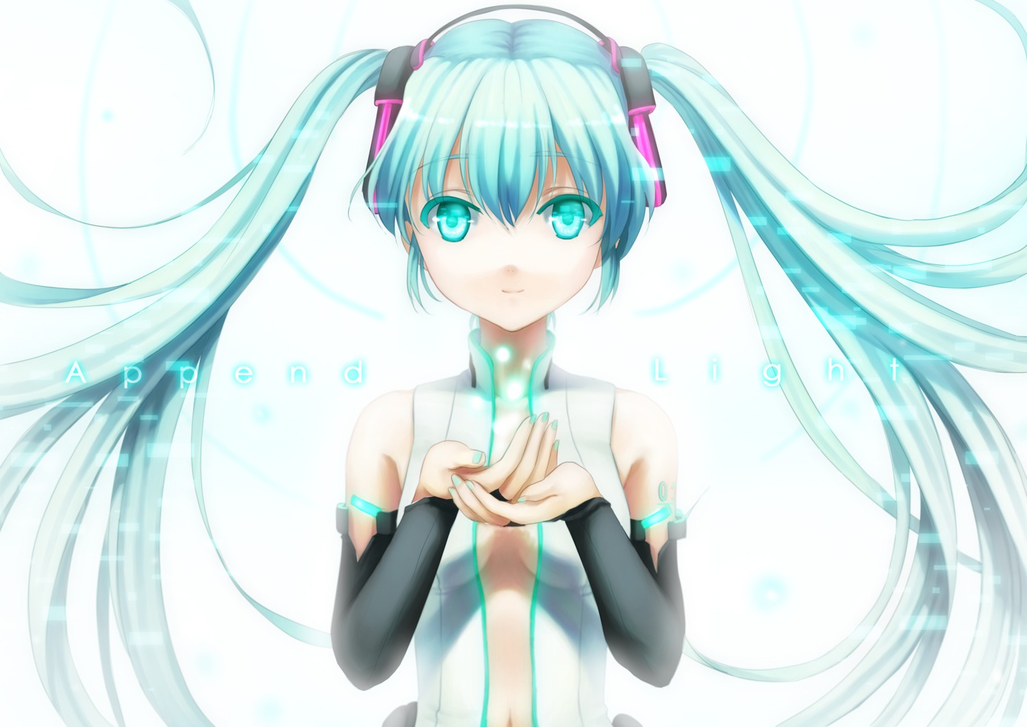 hatsune_miku headphones lirs miku_append vocaloid vocaloid_append