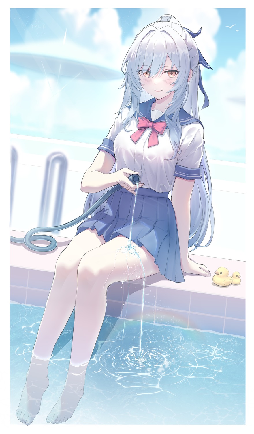 honkai:_star_rail jingliu seifuku wangzili_shitoumen wet